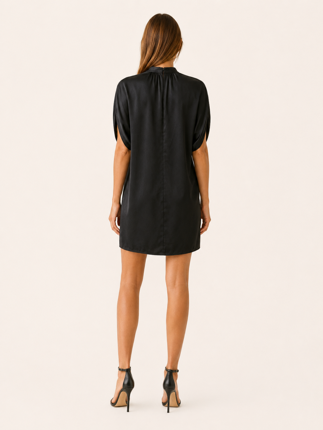 Hollis | Summer Figure Flattering Mini Dress with V Neck Lightweight