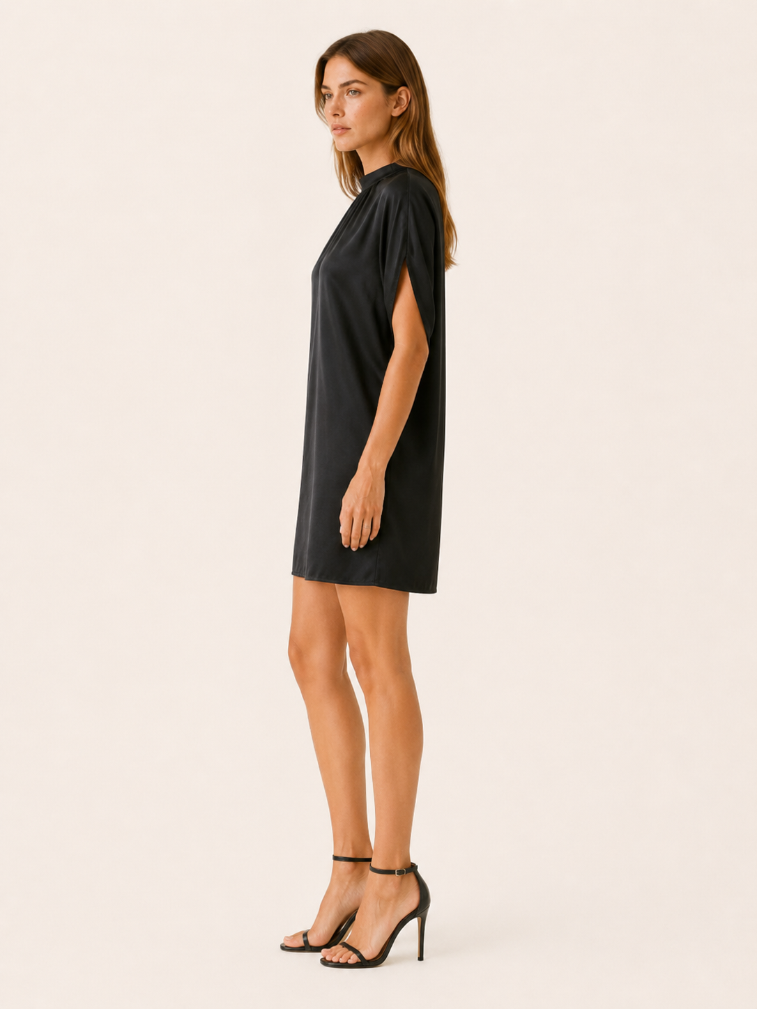 Hollis | Summer Figure Flattering Mini Dress with V Neck Lightweight