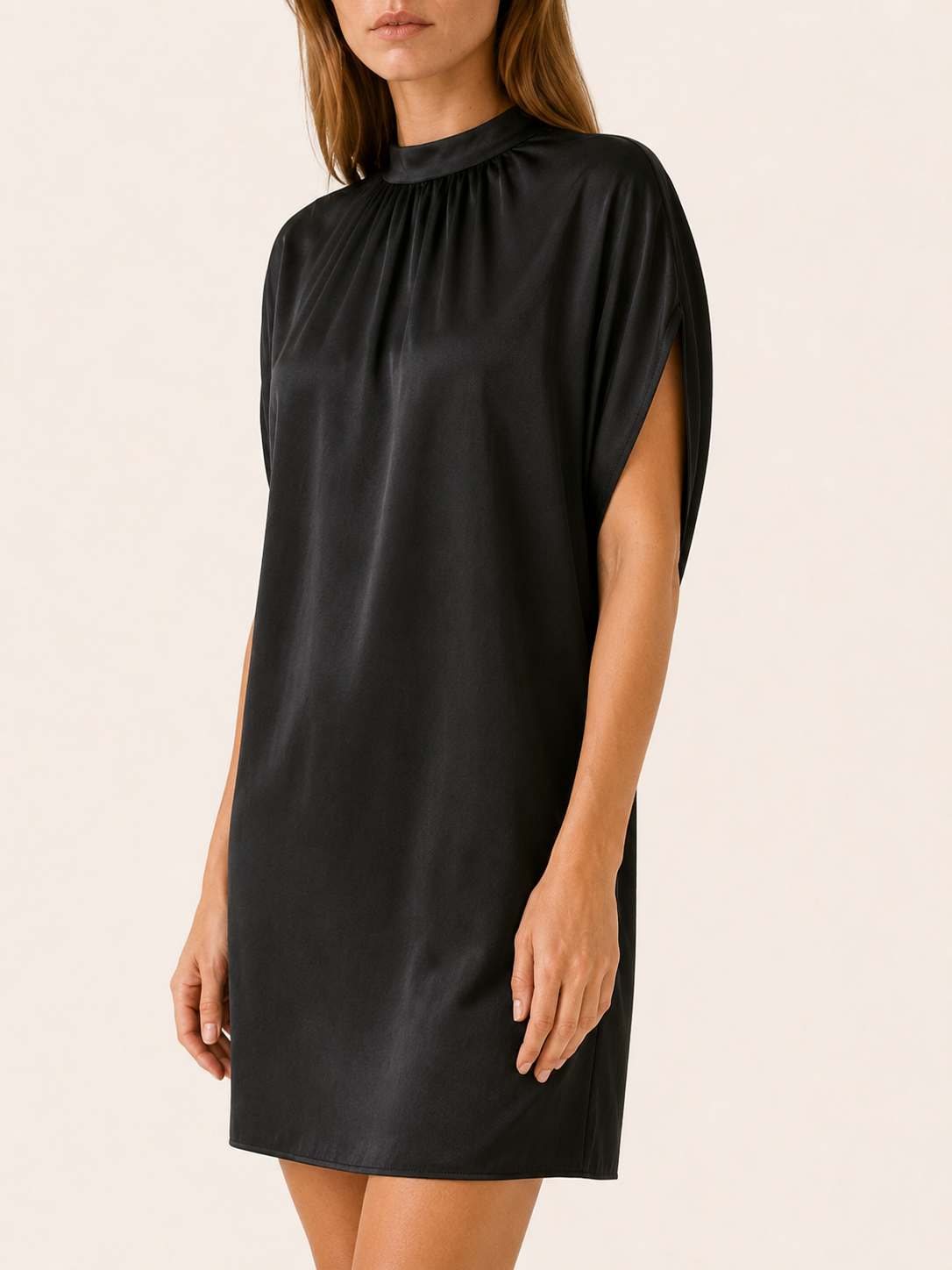Hollis | Summer Figure Flattering Mini Dress with V Neck Lightweight
