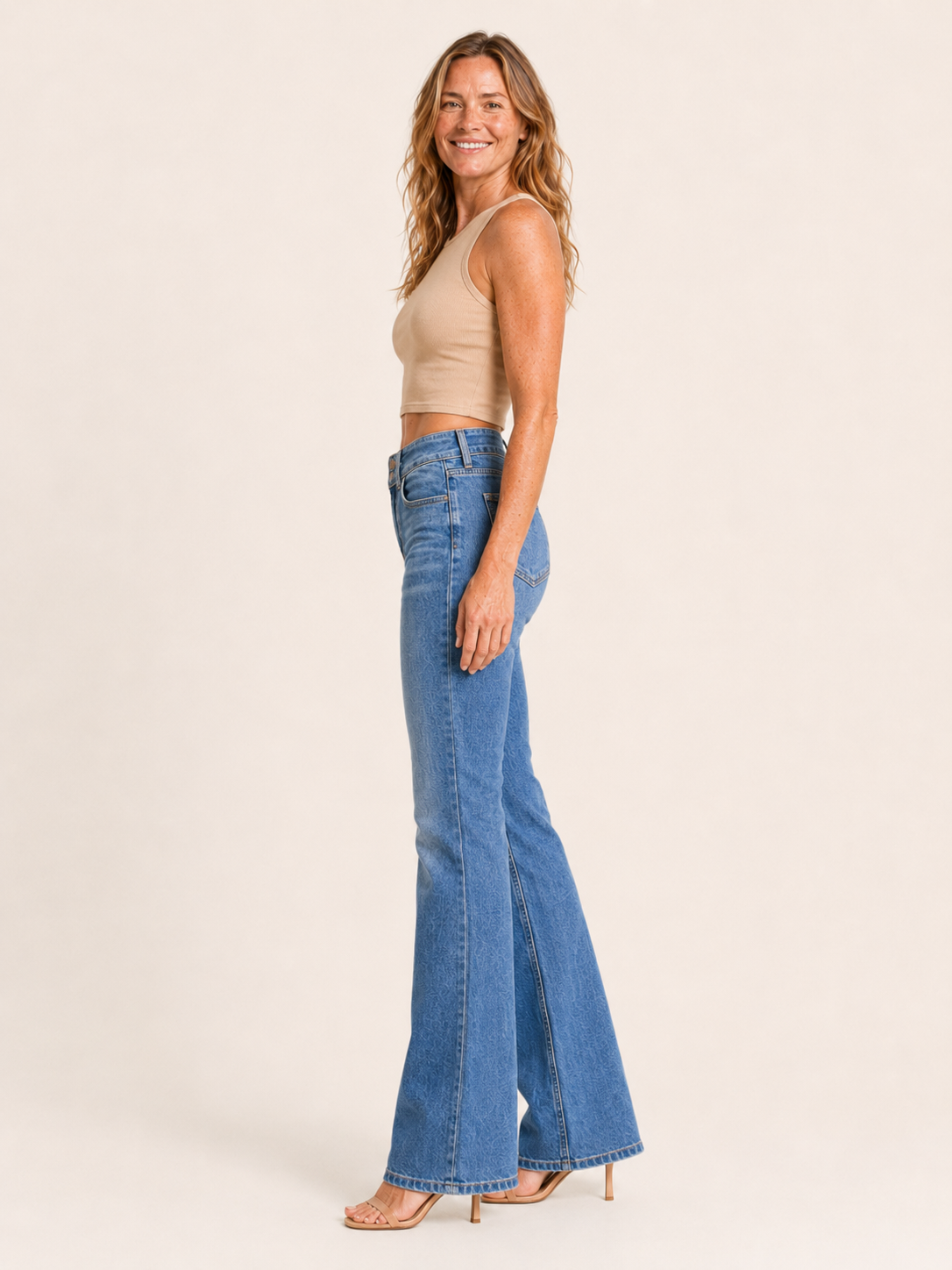 Issabela | Women's High Waisted Sculpted Flare Jeans