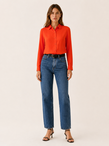 Kaelin | Women's Collared Button Front Blouse