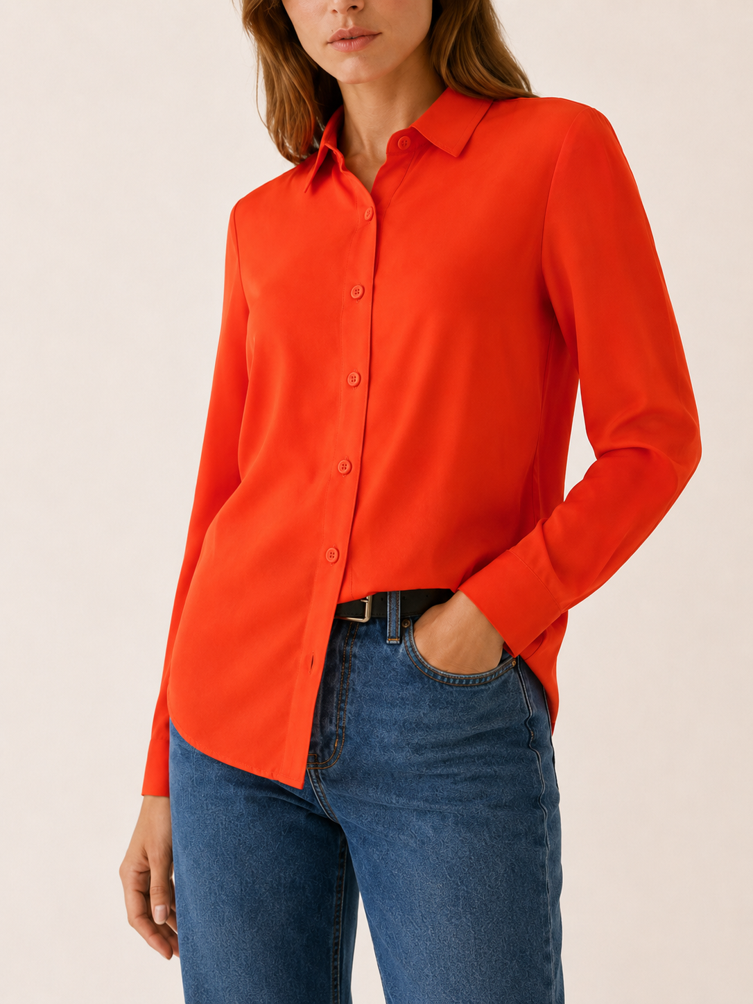 Kaelin | Women's Collared Button Front Blouse