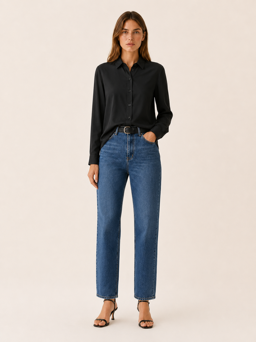 Kaelin | Women's Collared Button Front Blouse