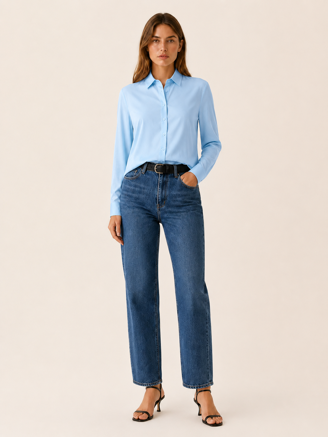 Kaelin | Women's Collared Button Front Blouse