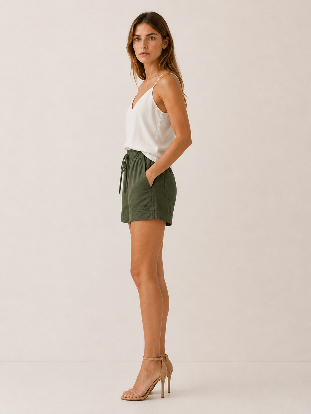Kiana | Women's Relaxed Elastic Waist Drawstring Shorts