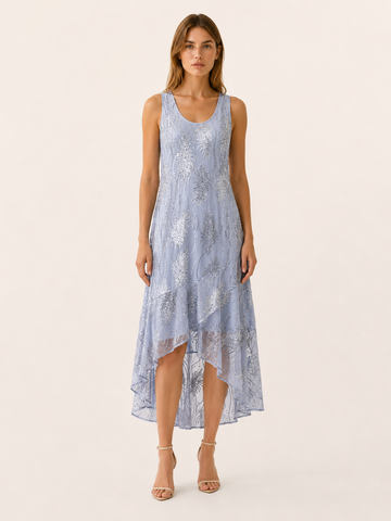 Kinley | Maxi Dress with A-Line Fit High-Low Hem