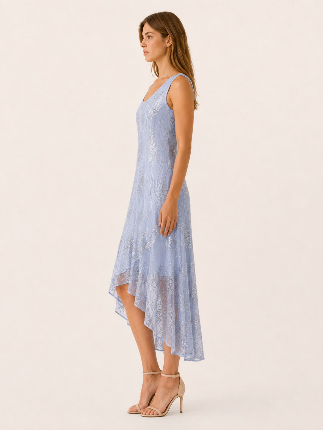 Kinley | Maxi Dress with A-Line Fit High-Low Hem