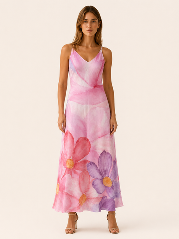 Kovira | Maxi Dress with Sleeveless V Neck