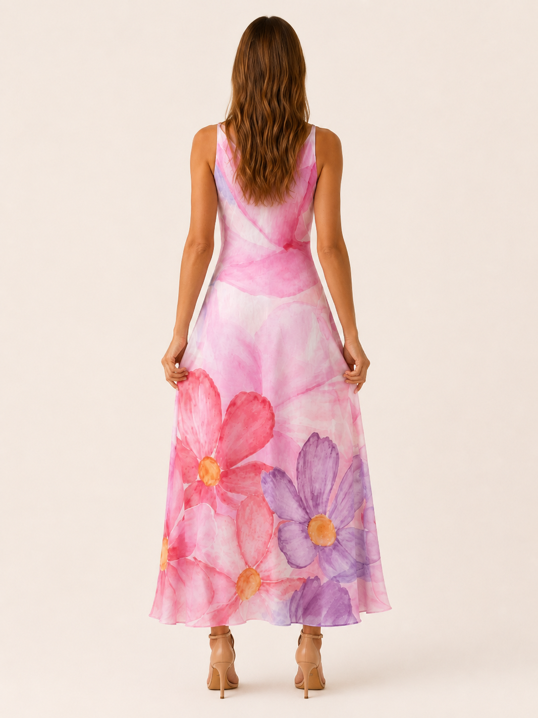 Kovira | Maxi Dress with Sleeveless V Neck