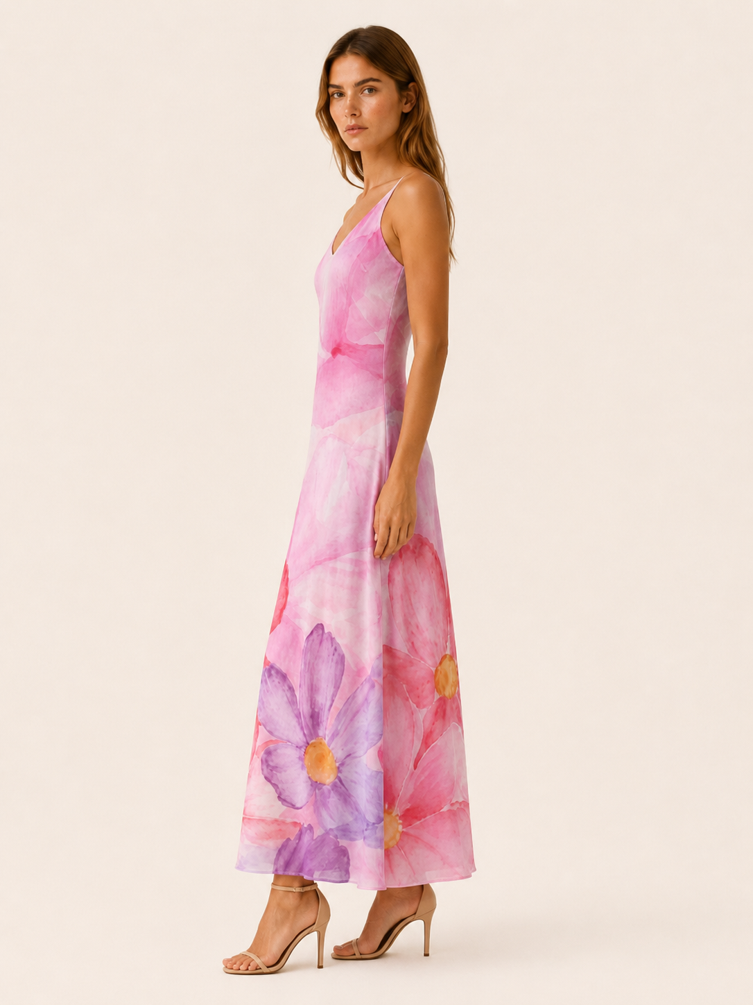 Kovira | Maxi Dress with Sleeveless V Neck
