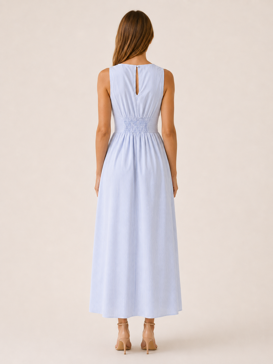 Lorena | Sleeveless Maxi Dress with V Neck
