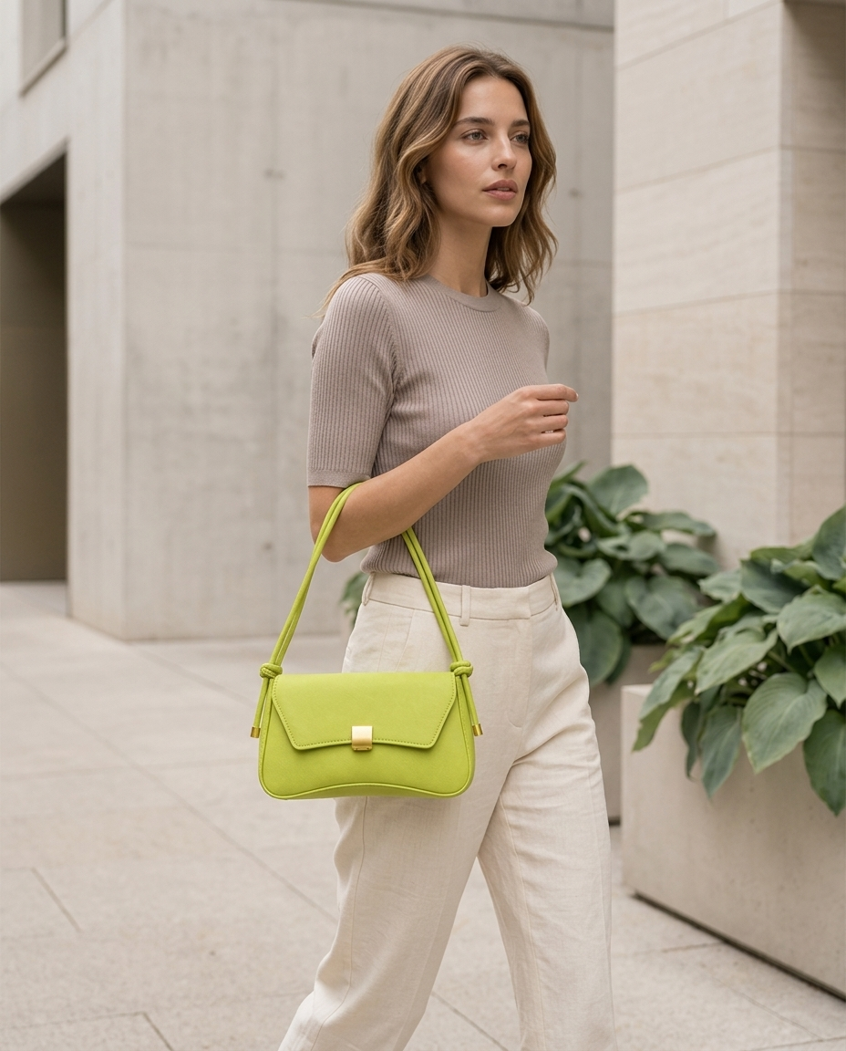 Lunara | Women's Gold Clasp Evening Shoulder Bag