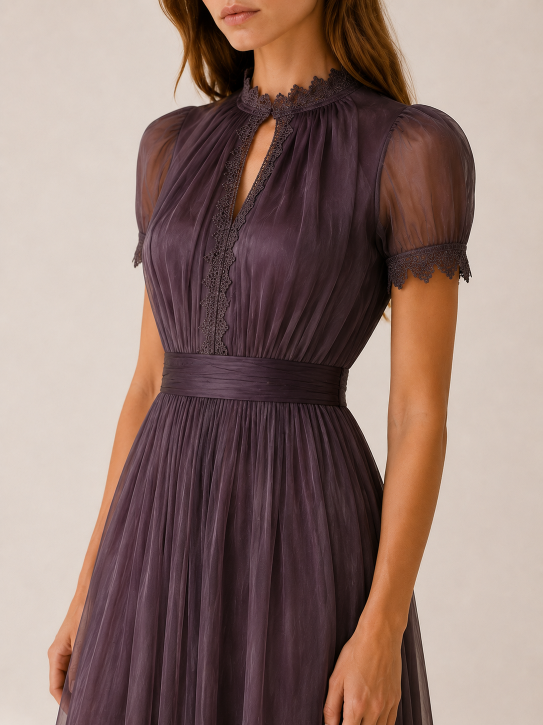 Lunelle | Chiffon Maxi Dress with Flowy Skirt