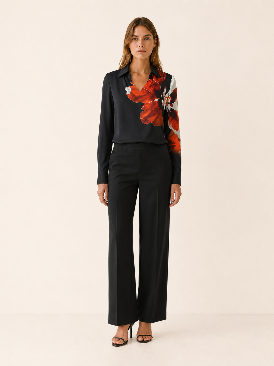 Lysette | Women's Floral Draped Summer Top