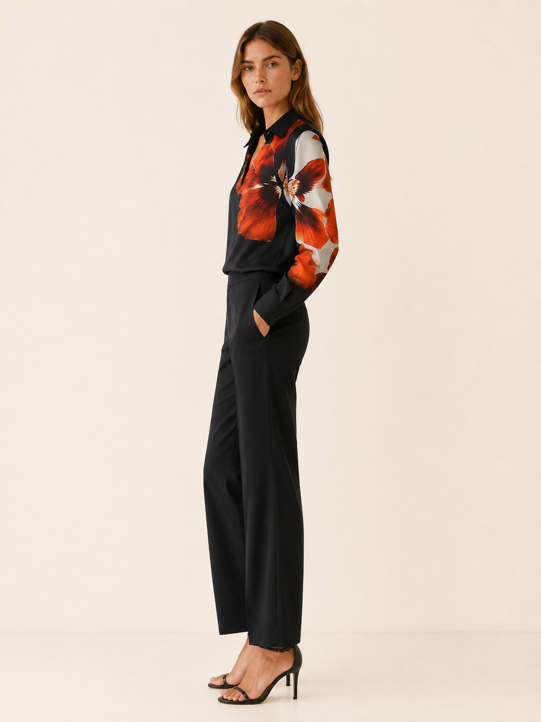 Lysette | Women's Floral Draped Summer Top