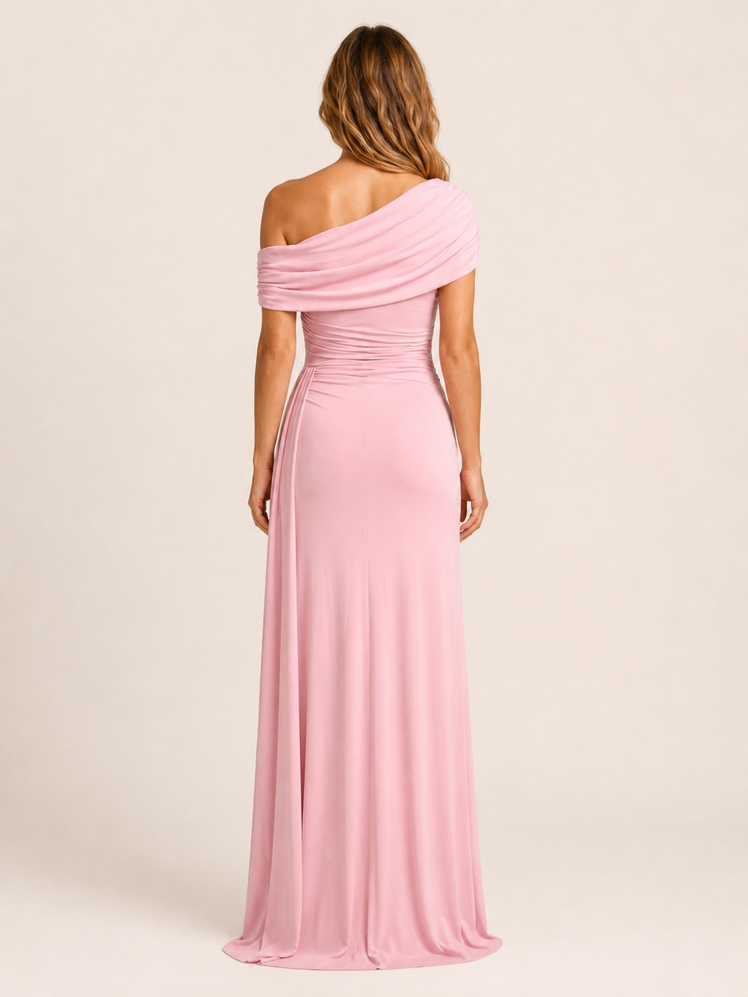 Maevrine | Women's Off Shoulder Ruched Wedding Guest Maxi Dress