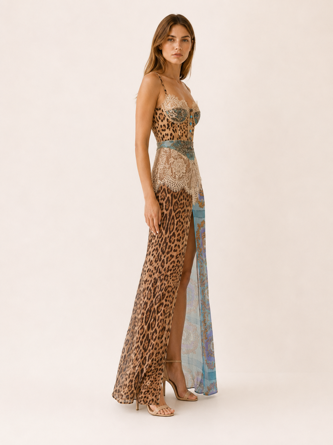 Marcy | Animal Print Maxi Dress with Bodice