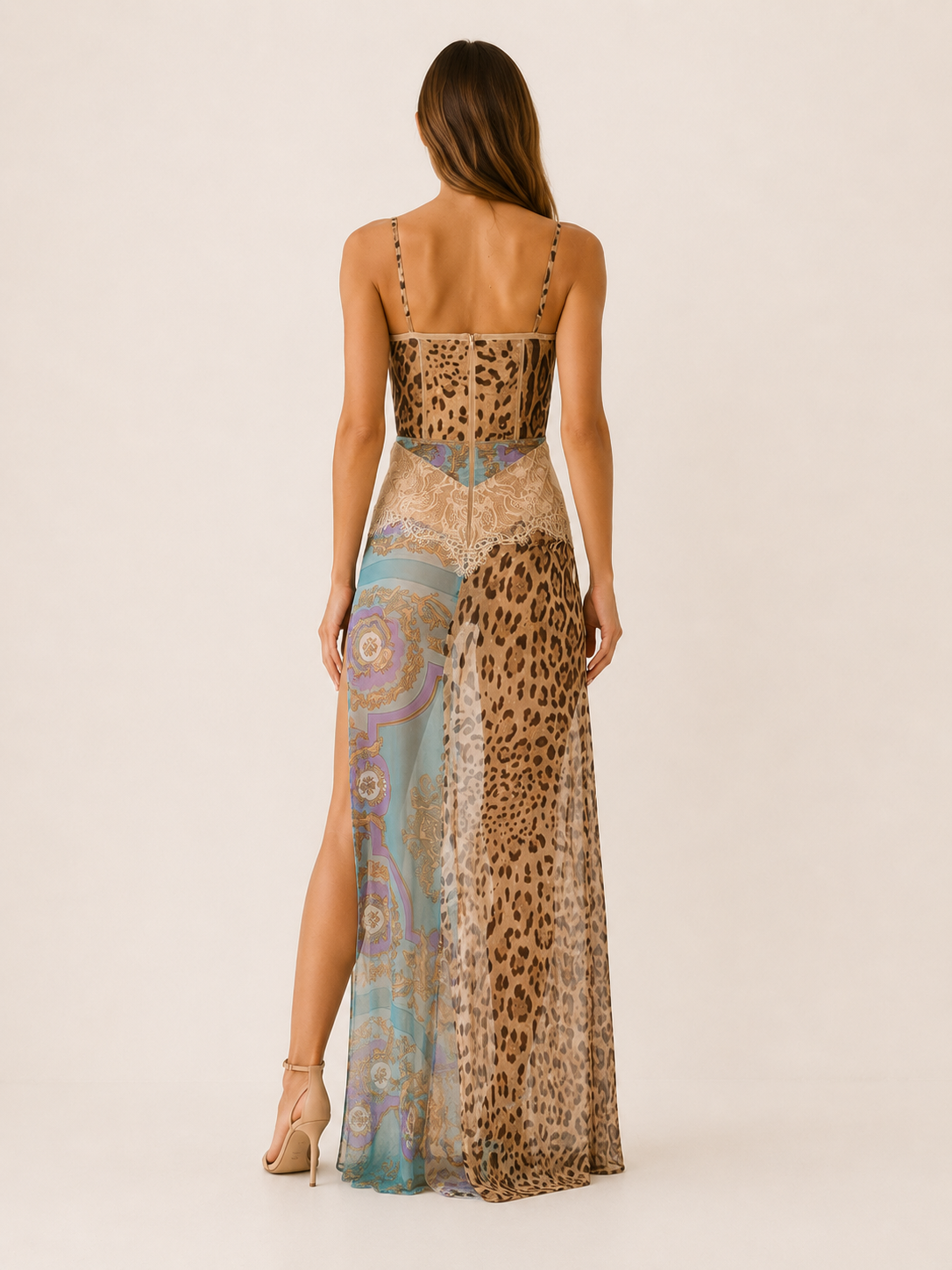 Marcy | Animal Print Maxi Dress with Bodice