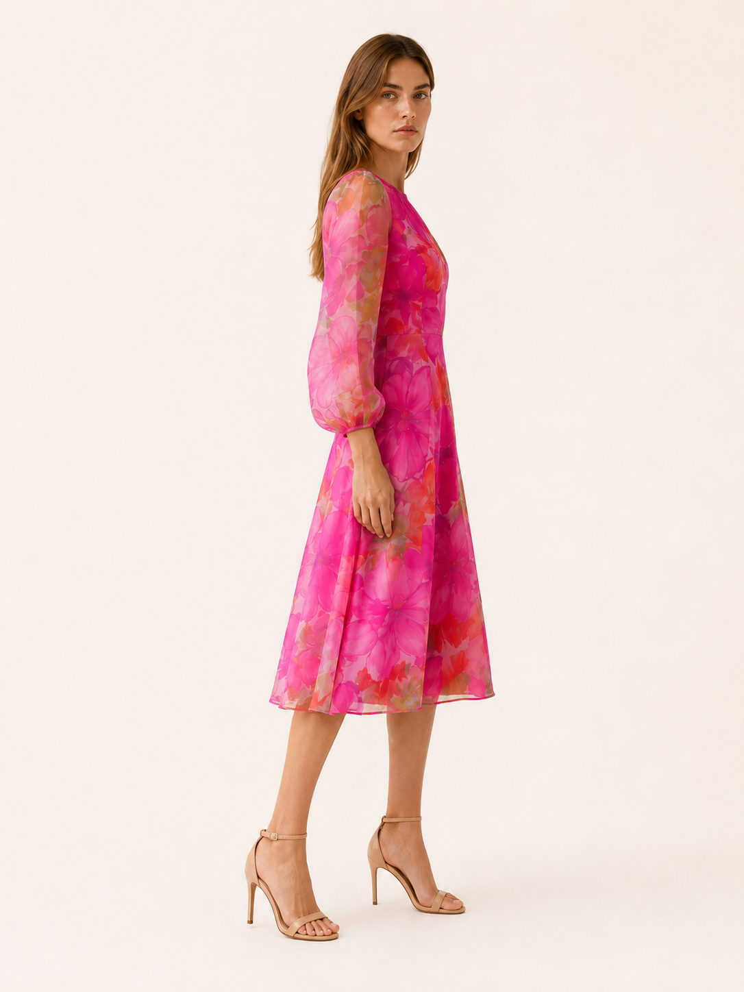 Maren | Midi Dress with Long Sleeves