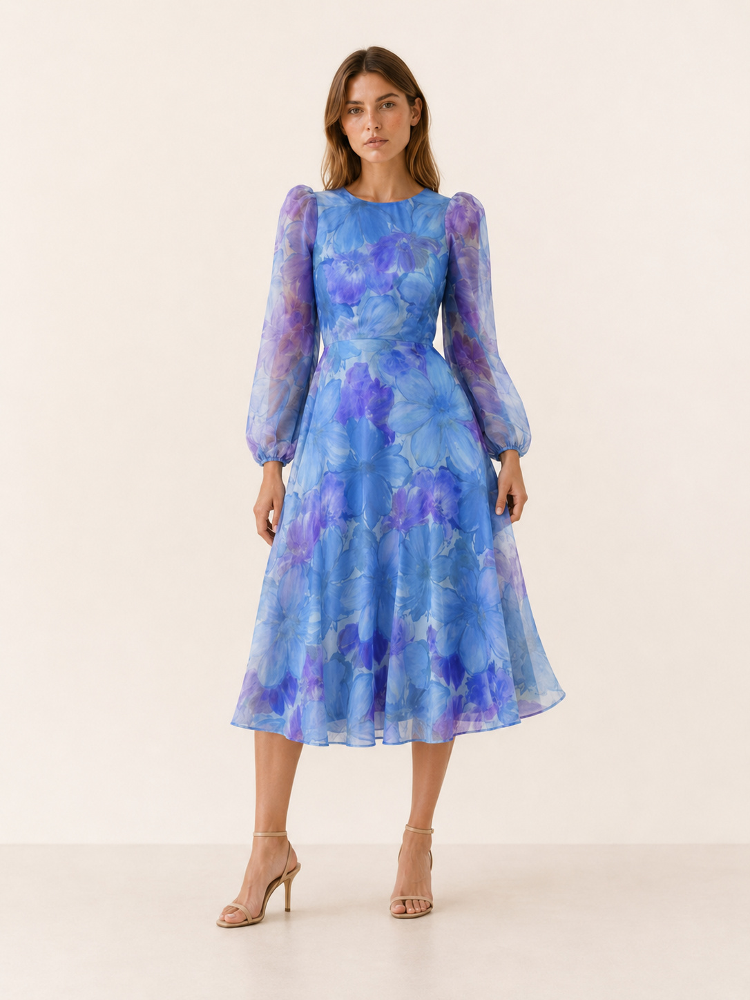 Maren | Midi Dress with Long Sleeves