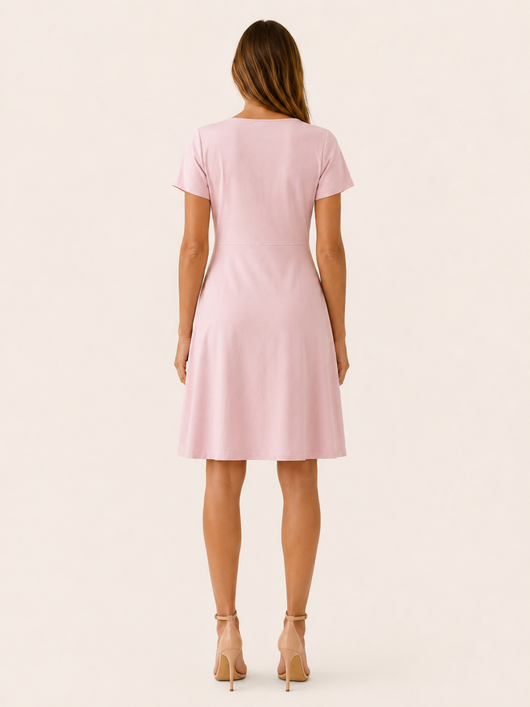 Maris | V Neck Mini Dress with Button Front