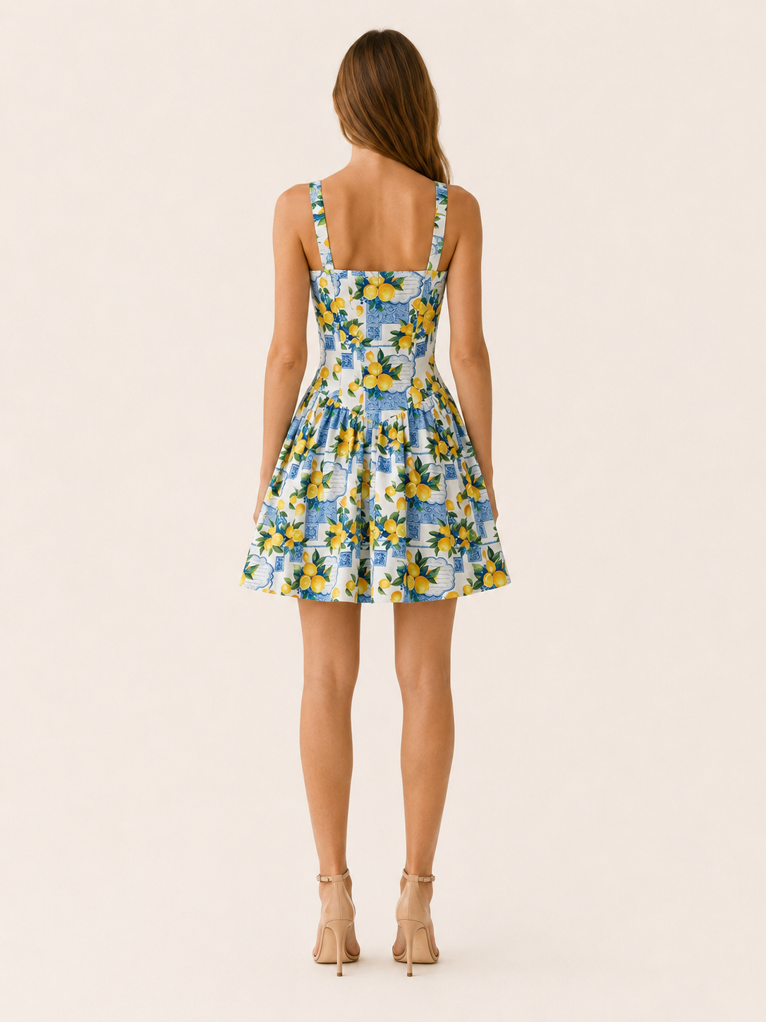 Maude | Cotton Mini Dress with Lemon Print