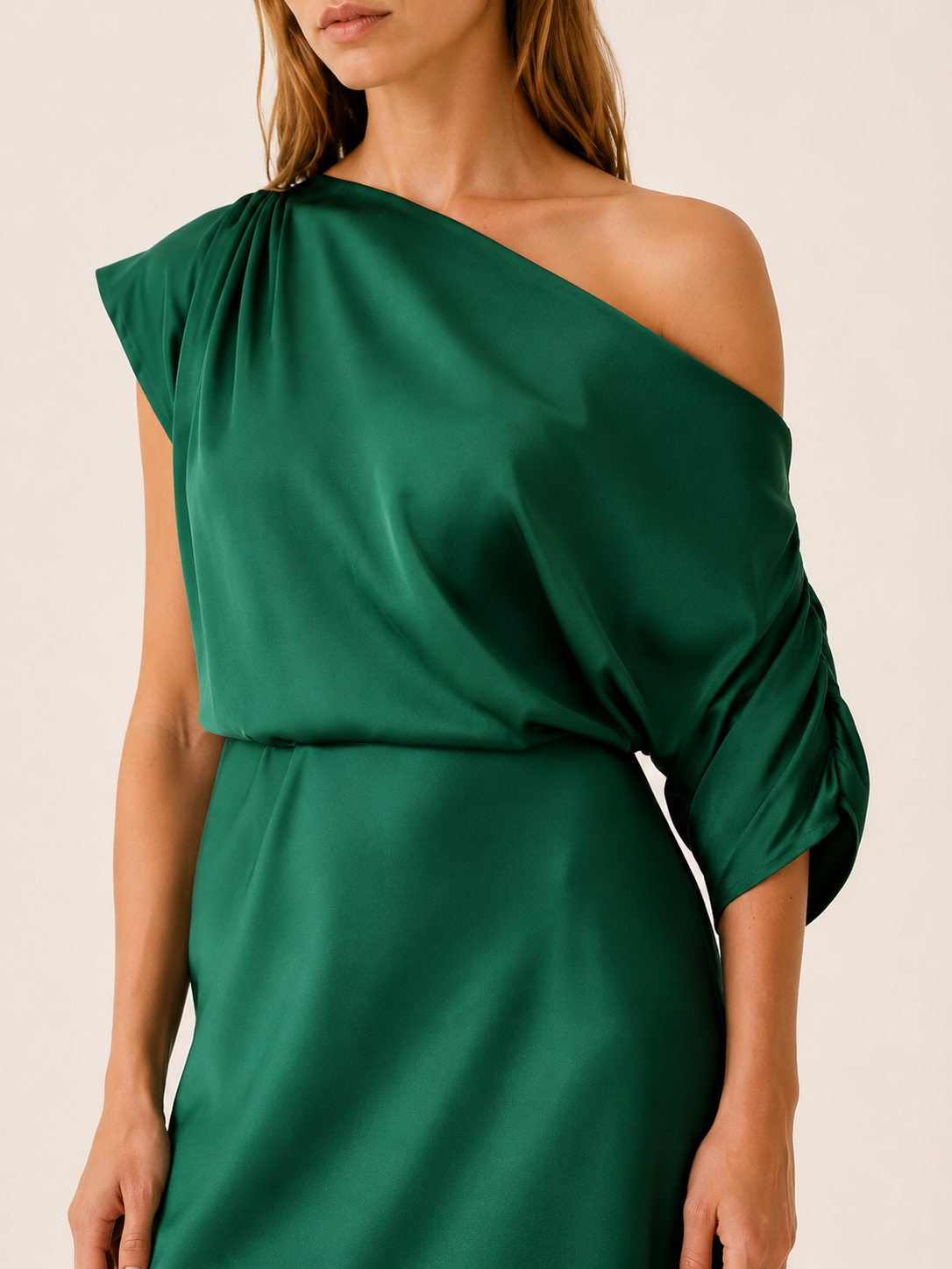 Meliora | Asymmetrical Midi Dress with Side Slit