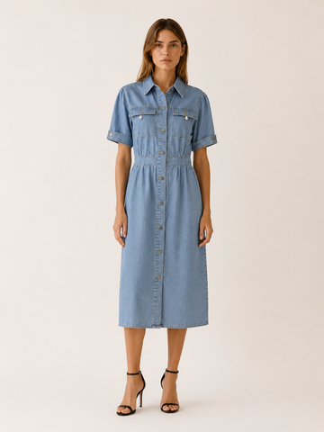 Merritt | Women's Relaxed Fit Everyday Midi Dress