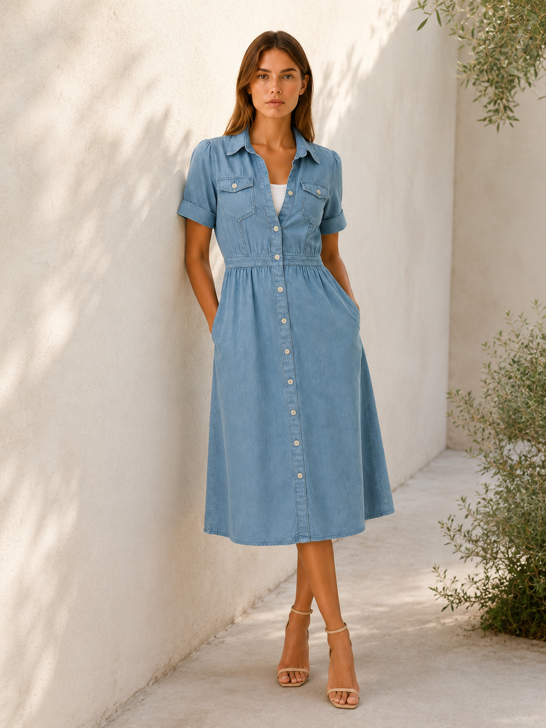 Merritt | Midi Dress with Relaxed Fit Day-to-Evening Wear