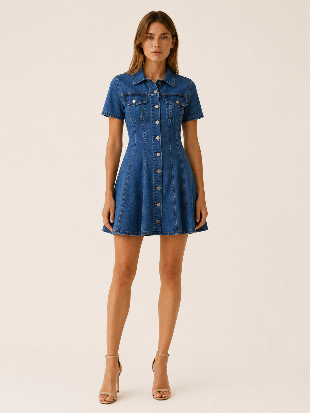 Minka | Mini Dress with Button Front