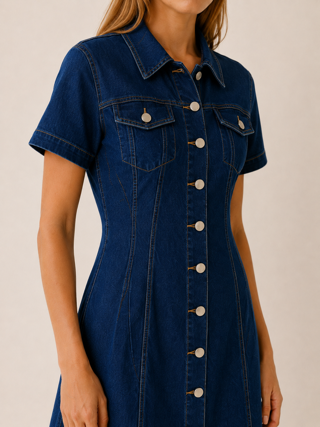 Minka | Mini Dress with Button Front