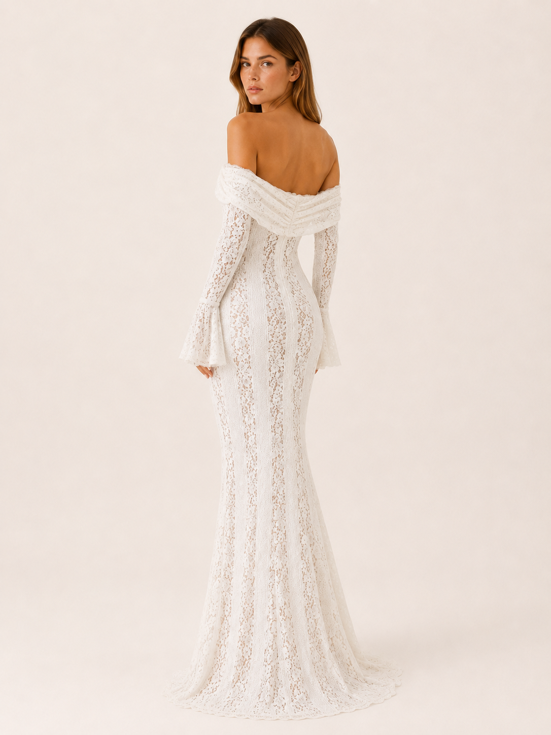 Mirevyn | Maxi Dress with Off-Shoulder Neckline