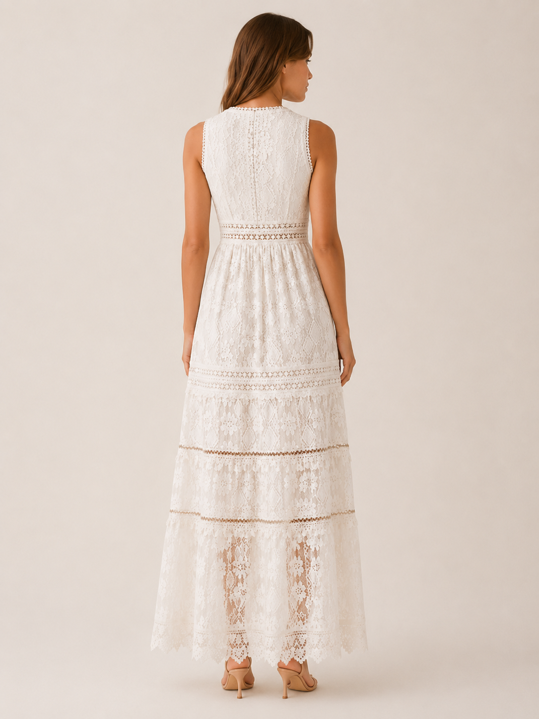 Morwenna | Flowy Maxi Dress with V Neck
