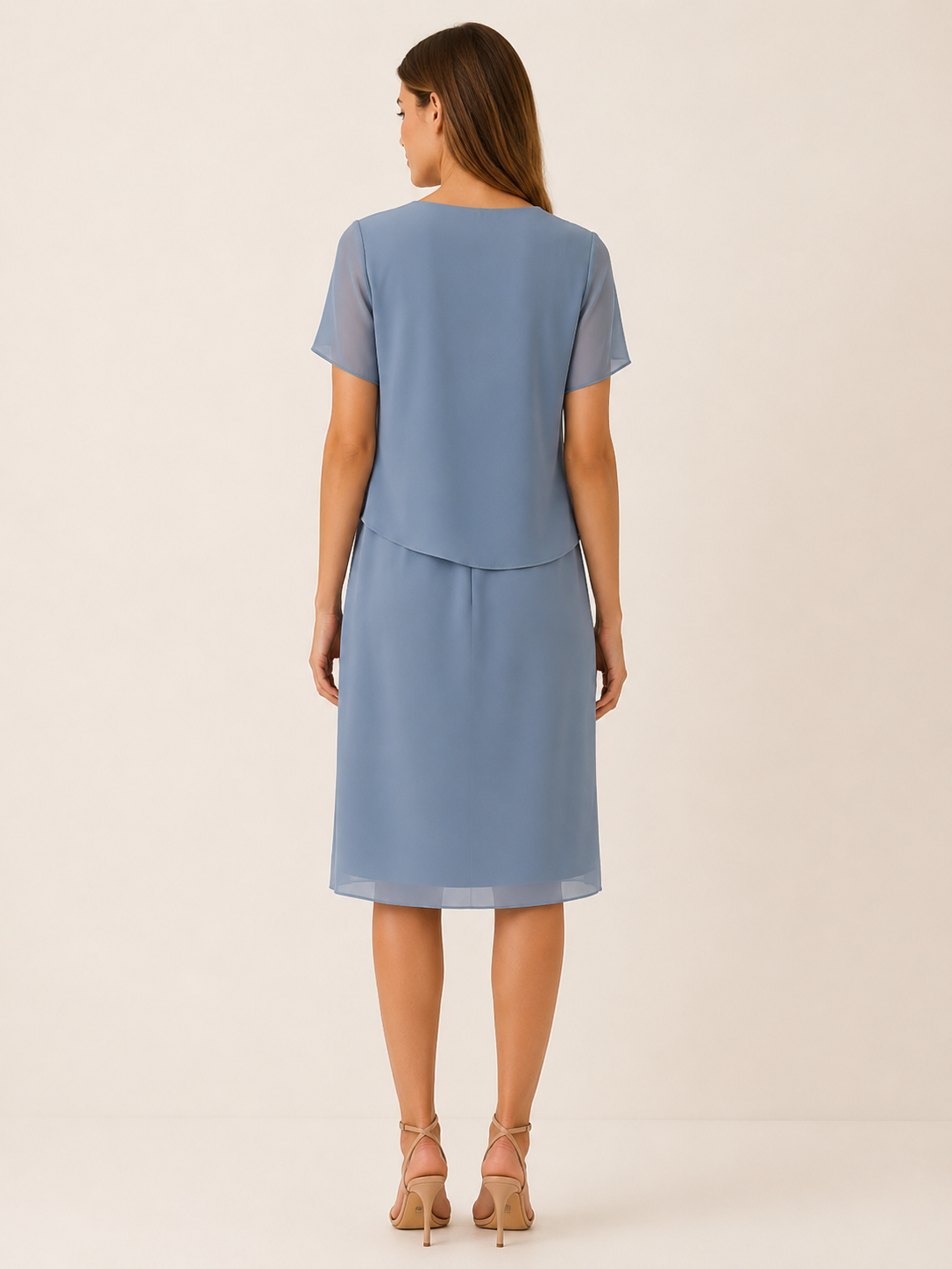Nelia | Everyday Midi Dress with Short Sleeve