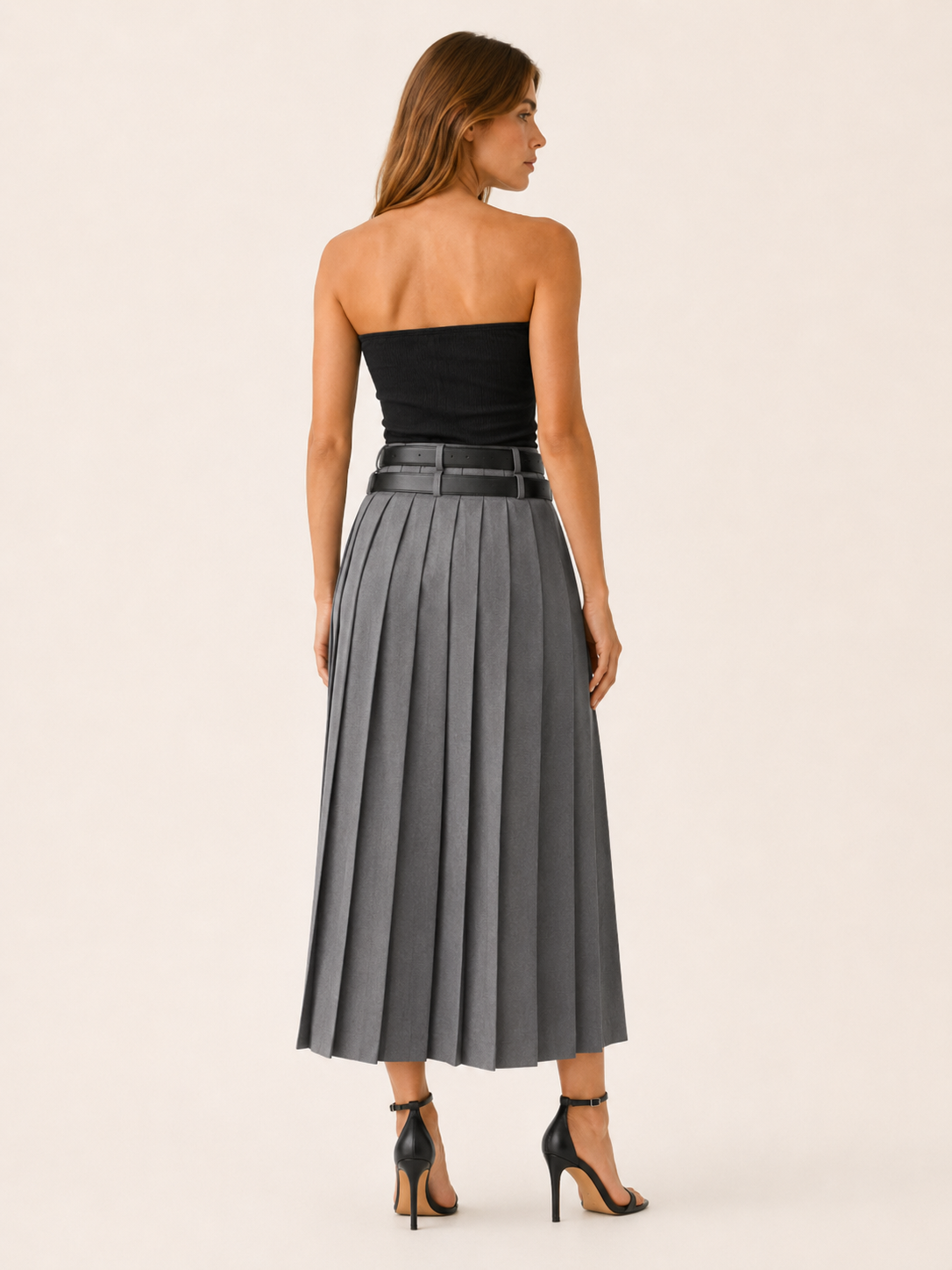 Novalie | Women's Pleated Side Split Maxi Skirt