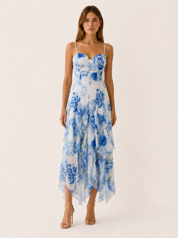 Petra | Flowy Maxi Dress with Ruffle Detail
