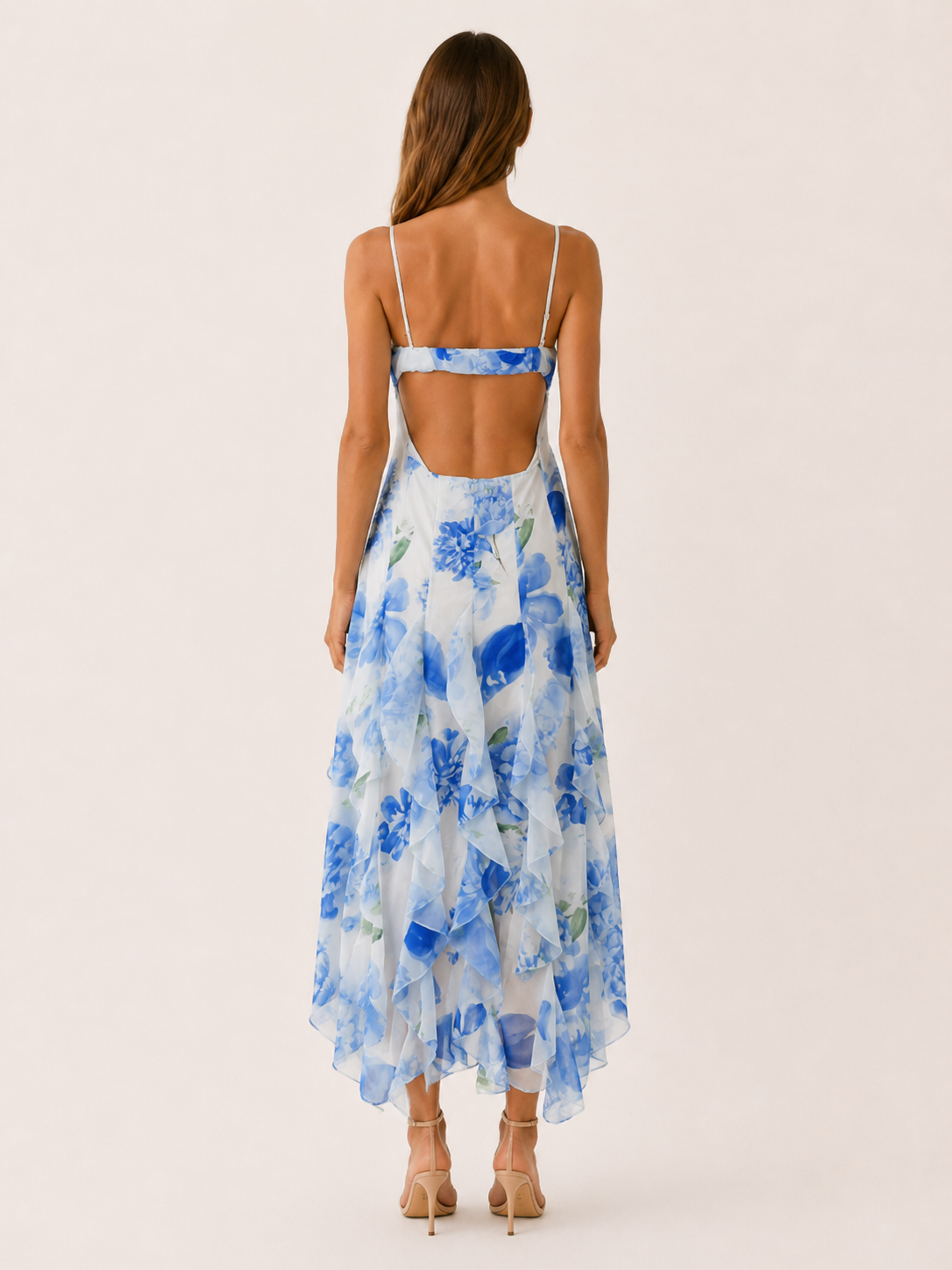 Petra | Flowy Maxi Dress with Ruffle Detail