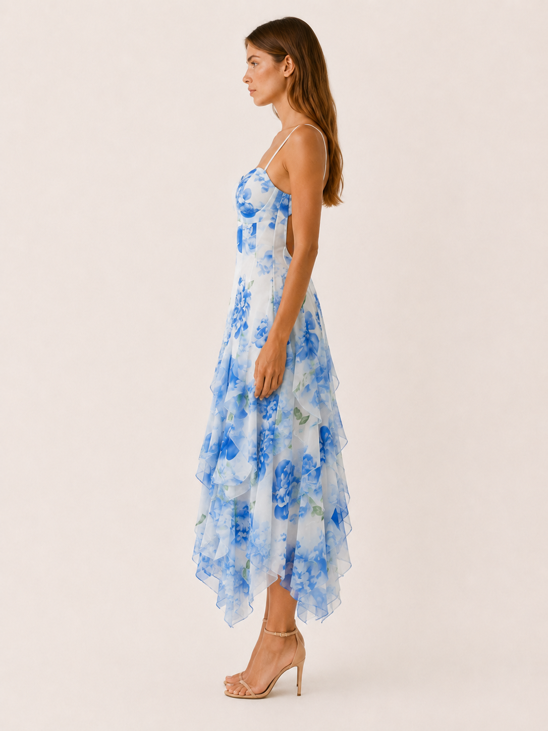 Petra | Flowy Maxi Dress with Ruffle Detail