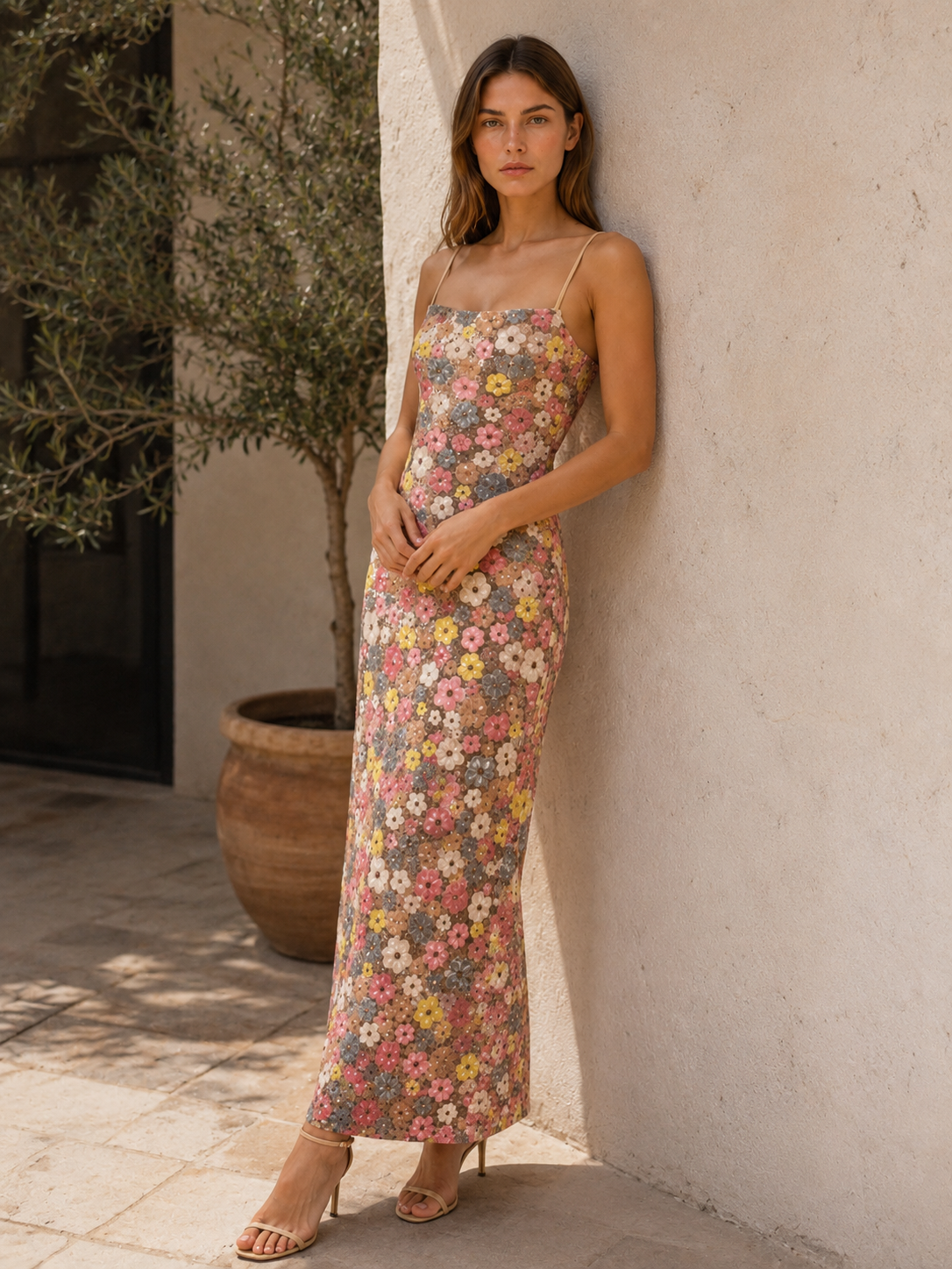 Rheva | Maxi Dress with Detail Strappy