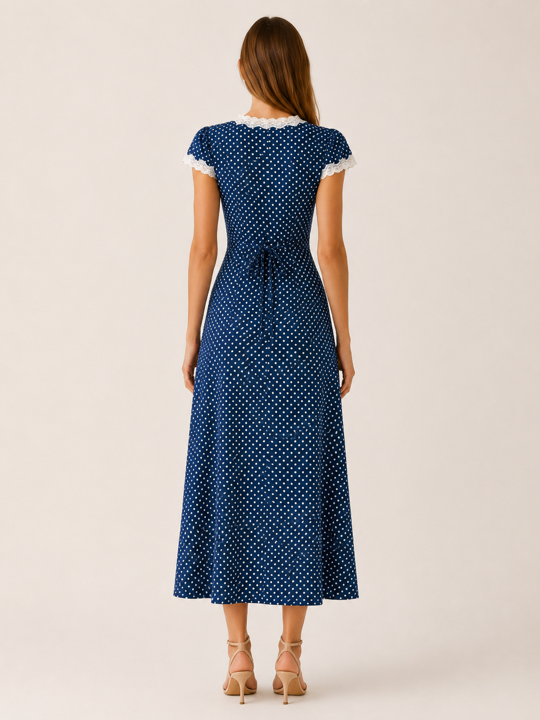 Riona | Polka Dot Maxi Dress