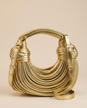 Romy | Women's Sculptural Knotted Top Handle Bag