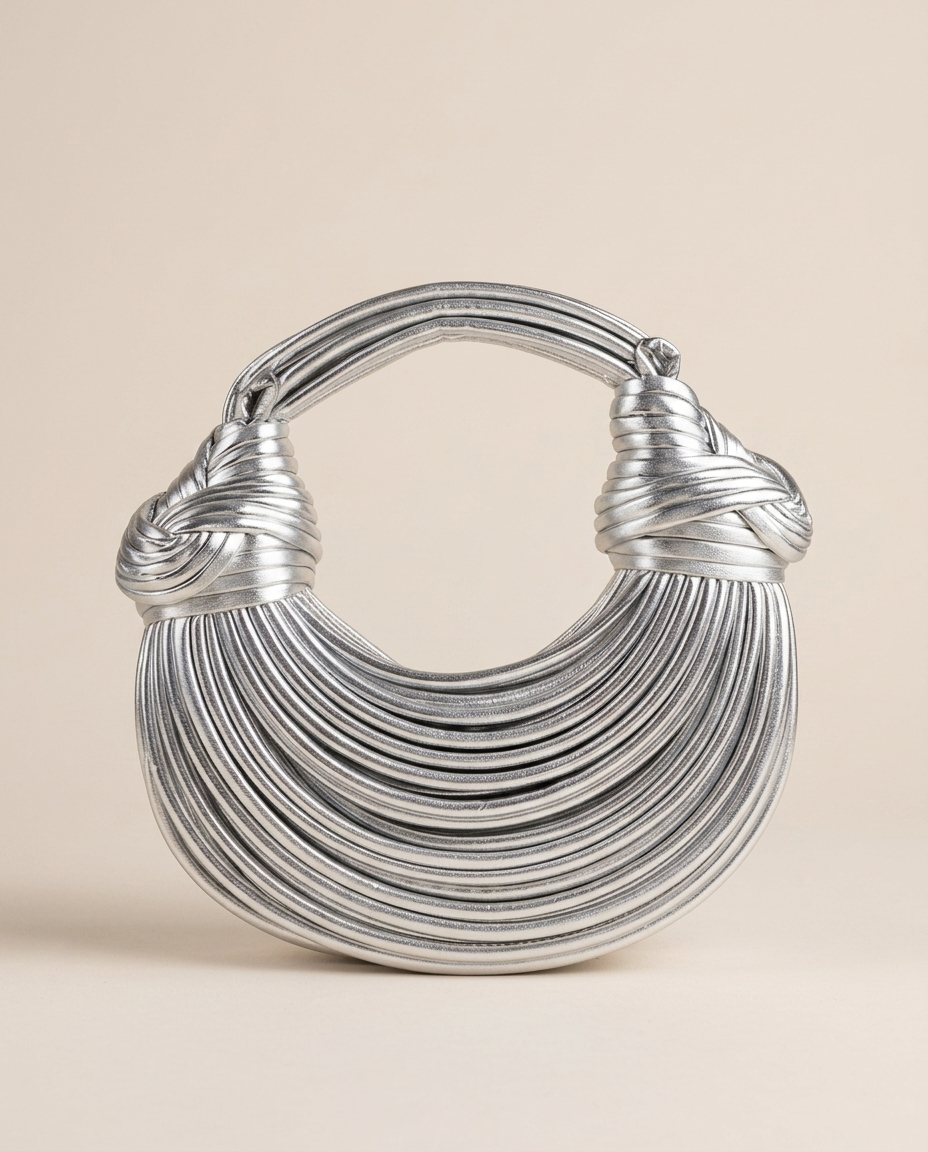 Romy | Women's Sculptural Knotted Top Handle Bag