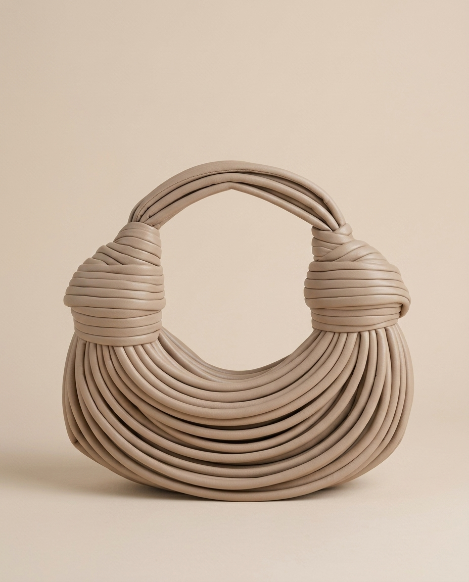 Romy | Women's Sculptural Knotted Top Handle Bag