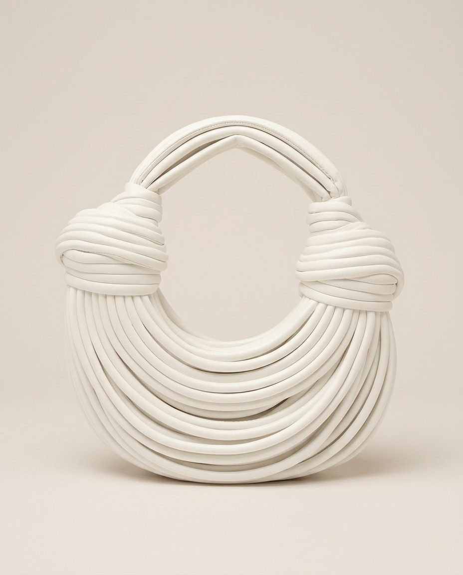 Romy | Women's Sculptural Knotted Top Handle Bag