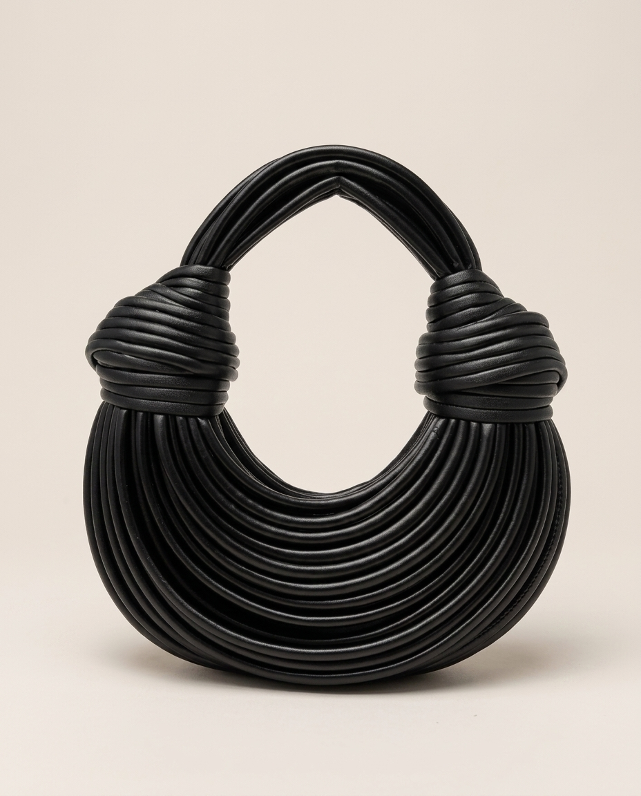 Romy | Women's Sculptural Knotted Top Handle Bag