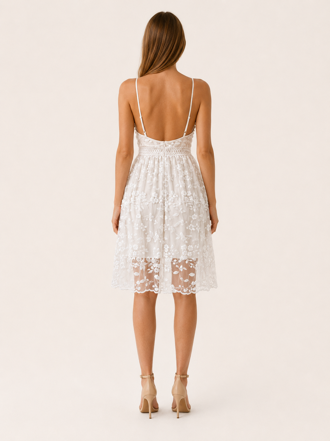 Rylora | Summer Mini Dress with Deep V Neck
