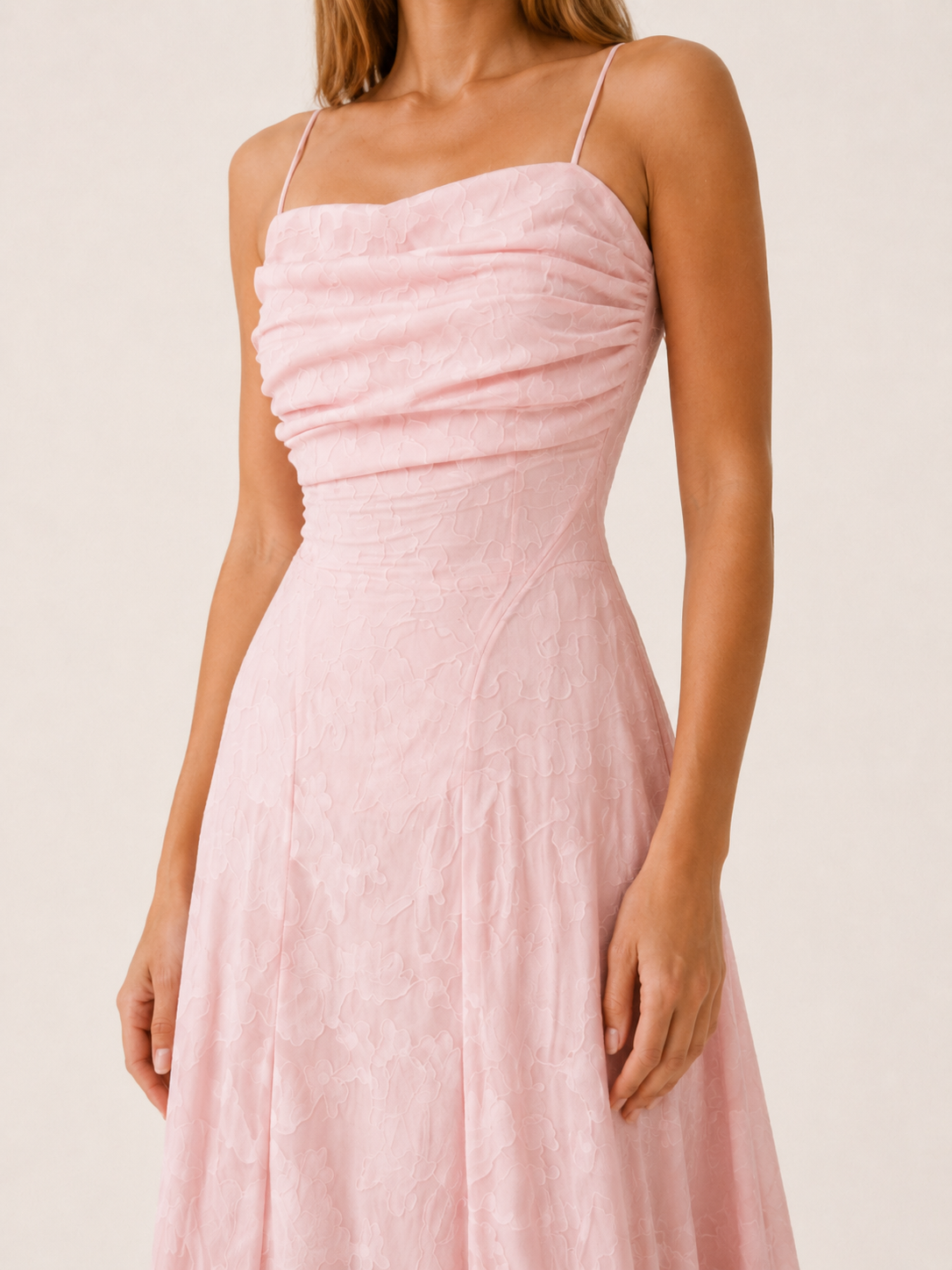 Sabine | Wedding Guest Maxi Dress with Square Neck