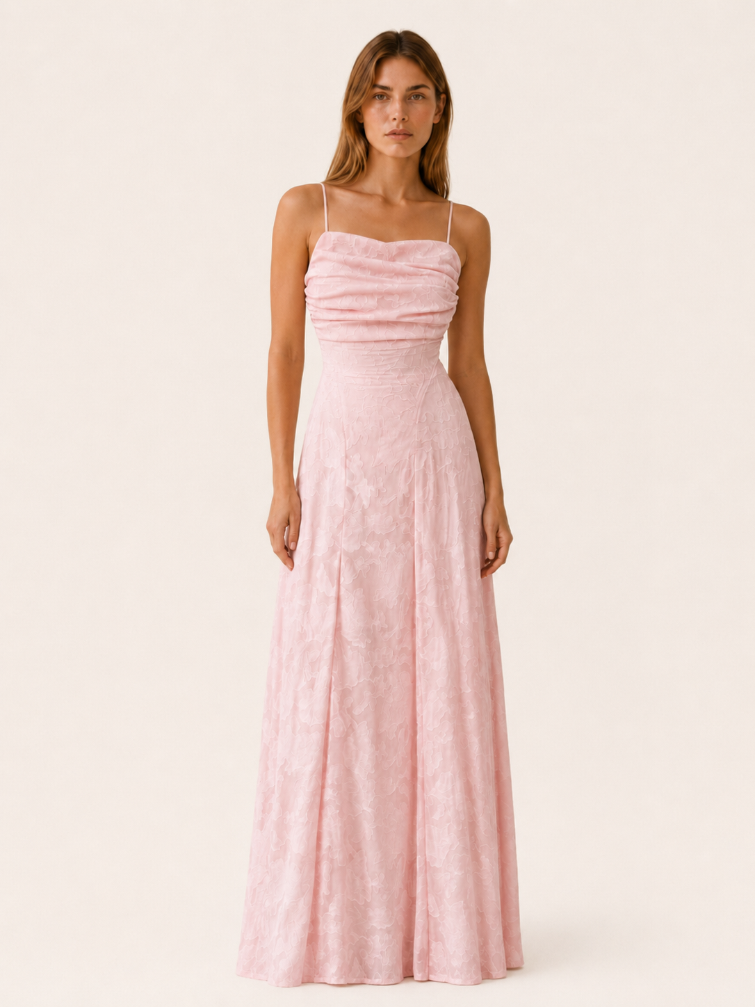 Sabine | Wedding Guest Maxi Dress with Square Neck