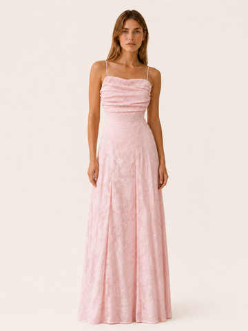 Sabine | Wedding Guest Maxi Dress with Square Neck