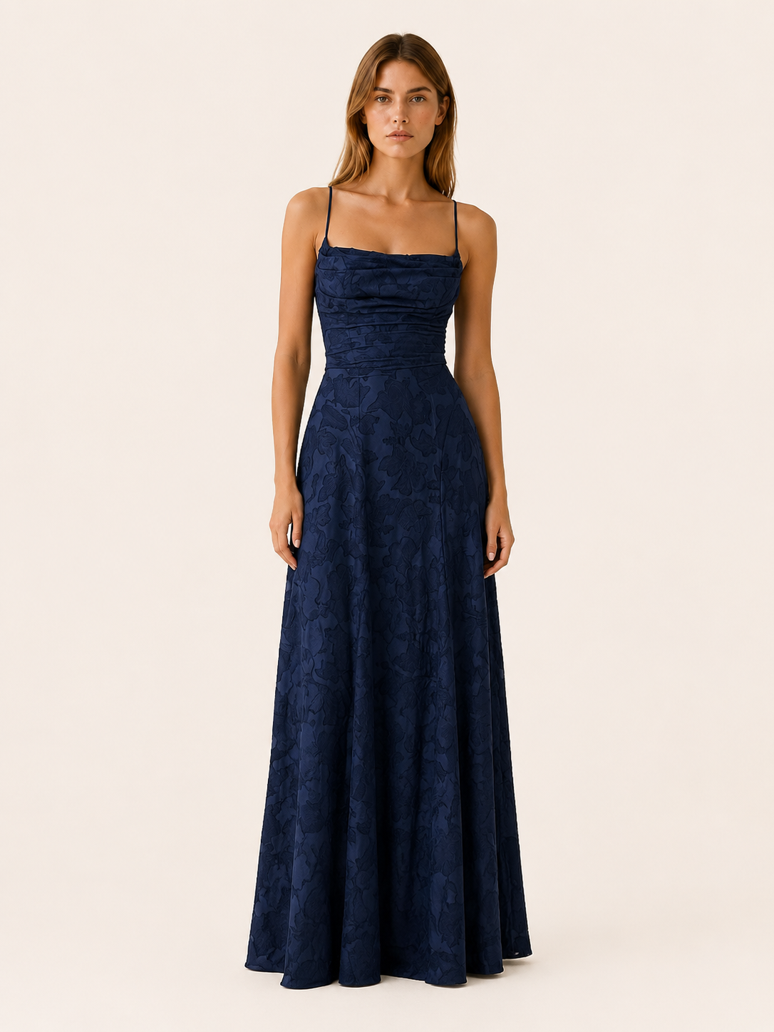 Sabine | Wedding Guest Maxi Dress with Square Neck